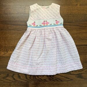 Carriage Boutique 18mo smocked flamingo dress